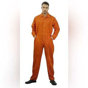 Prisoner Orange Inmate Jumpsuit Unisex Cosplay or Themed Party (XL, Neve…